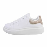 Damen Low-Sneakers - gold