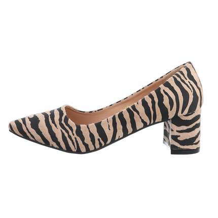 Damen Klassische Pumps - zebra Gr. 36