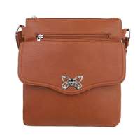 Damen Schultertasche - cuoio