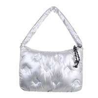 Damen Schultertasche - silver