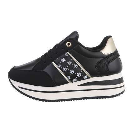 Damen Low-Sneakers - blackgold Gr. 37