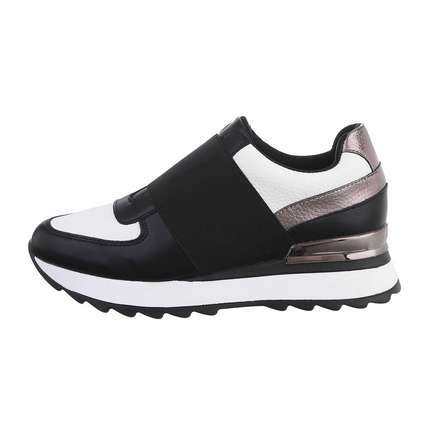 Damen Low-Sneakers - blackwhite - 12 Paar