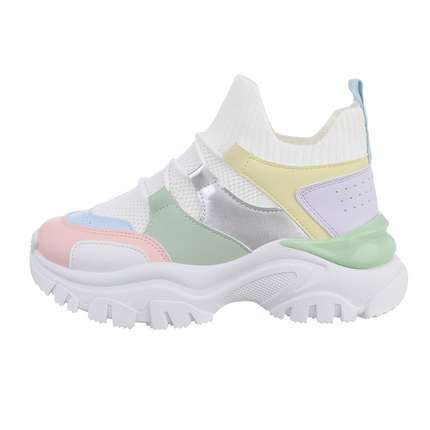 Damen High-Sneakers - whitepink