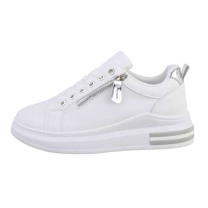 Damen Low-Sneakers - whitesilver