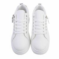 Damen Low-Sneakers - whitesilver