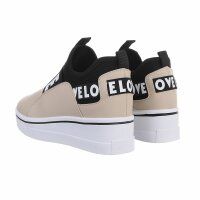Damen Low-Sneakers - beige