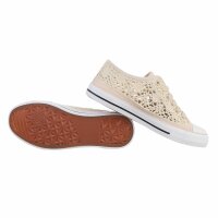 Damen Low-Sneakers - beige