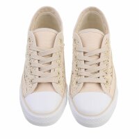 Damen Low-Sneakers - beige
