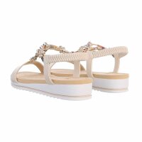 Damen Keilsandaletten - beige