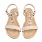Damen Keilsandaletten - beige
