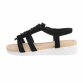 Damen Keilsandaletten - black - 12 Paar
