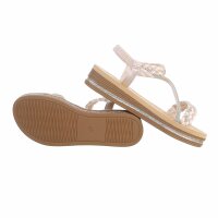 Damen Keilsandaletten - beige