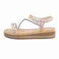 Damen Keilsandaletten - beige