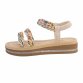 Damen Keilsandaletten - beige