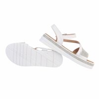 Damen Keilsandaletten - white