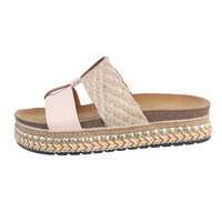 Damen Pantoletten - beige