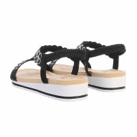 Damen Keilsandaletten - black