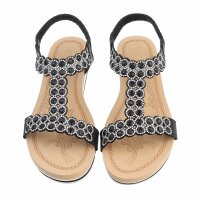 Damen Keilsandaletten - black