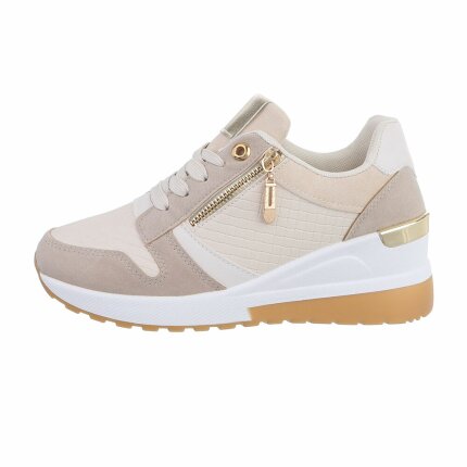 Damen High-Sneakers - beige