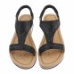 Damen Keilsandaletten - black