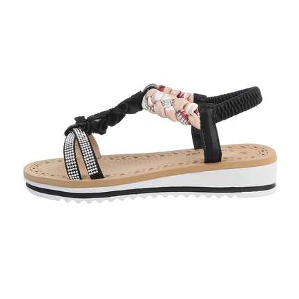 Damen Keilsandaletten - black