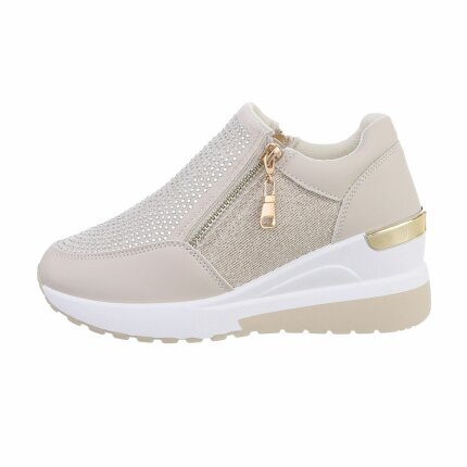 Damen High-Sneakers - beige