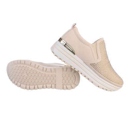 Damen High-Sneakers - beige