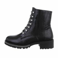 Damen Western- & Bikerboots - blackcroc