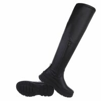 Damen Overknee-Stiefel - black
