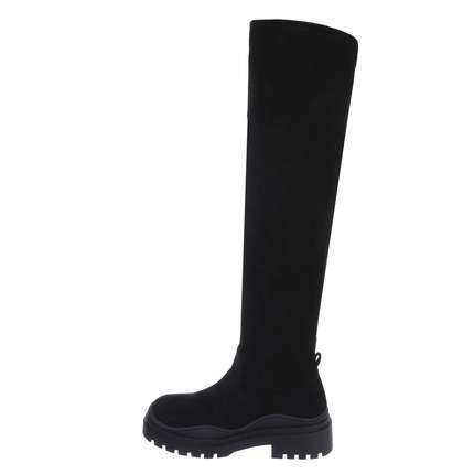 Damen Overknee-Stiefel - black