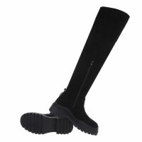 Damen Overknee-Stiefel - black