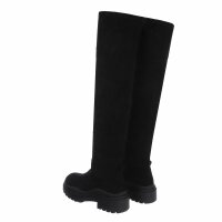 Damen Overknee-Stiefel - black