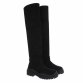 Damen Overknee-Stiefel - black