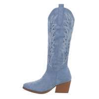 Damen Western- & Bikerboots - bluesuede