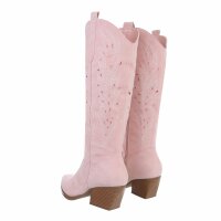 Damen Western- & Bikerboots - pinksuede