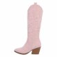 Damen Western- & Bikerboots - pinksuede - 12 Paar