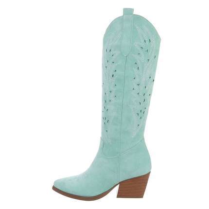 Damen Western- & Bikerboots - turquoise - 12 Paar