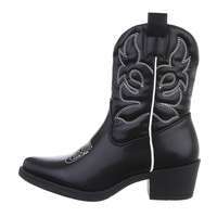 Damen Western- & Bikerboots - blackpu