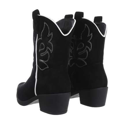 Damen Western- & Bikerboots - blacksuede