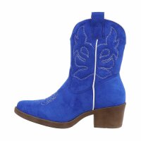 Damen Western- & Bikerboots - bluesuede