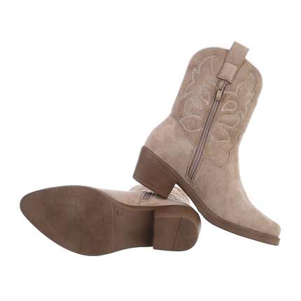 Damen Western- & Bikerboots - khakisuede