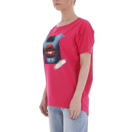 Damen T-Shirt von GLO STORY Gr. One Size - pink