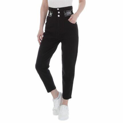 Damen High Waist Jeans von M.Sara - black