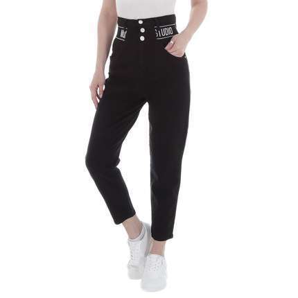 Damen High Waist Jeans von M.Sara Gr. XS/34 - black