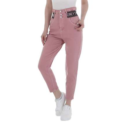 Damen High Waist Jeans von M.Sara Gr. XL/42 - rose