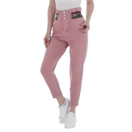 Damen High Waist Jeans von M.Sara Gr. XS/34 - rose