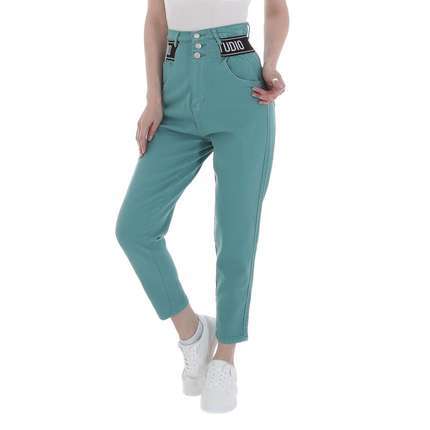 Damen High Waist Jeans von M.Sara - green