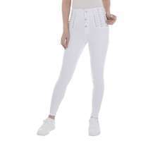 Damen High Waist Jeans von M.Sara - white