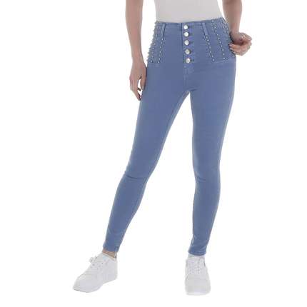 Damen High Waist Jeans von M.Sara - blue