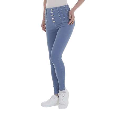 Damen High Waist Jeans von M.Sara - blue